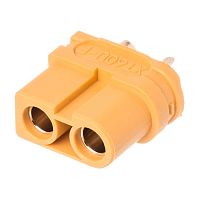 Разъем питания XT60 для АКБ, 2 контакта, розетка на кабель XT60U-F.G.Y