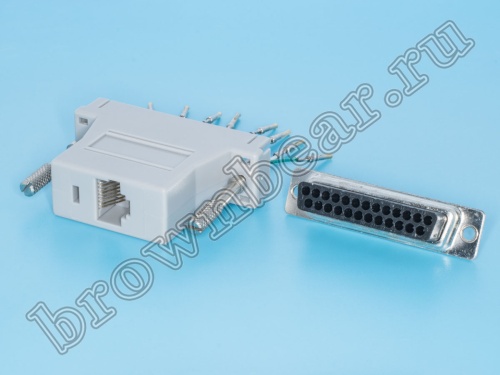 Переходник D-SUB 25 гнездо - RJ45 гнездо GC-25FT8 фото 3