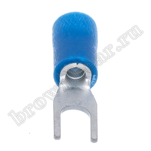 Клемма вилочная обжимная тип "U" 3.7 мм на провод 1.5 - 2.5 мм², изолированная, кратно 100шт. TYI-2-3 фото 4