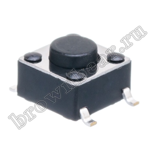 Кнопка тактовая SMD, 6х6 мм, h=4.3 мм, 4 контакта