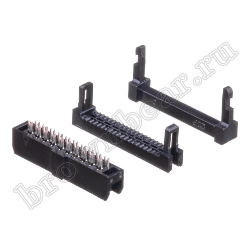 Разъем IDC 2х10 розетка на плоский кабель, шаг 2.00мм IDC2-20 фото 5