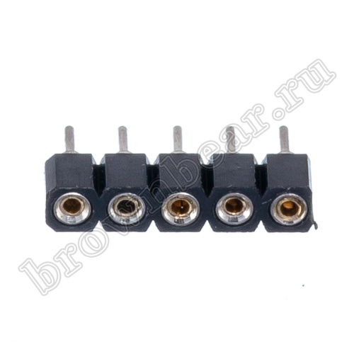 Панелька для микросхем SIP 5 цанговая, однорядная фото 2