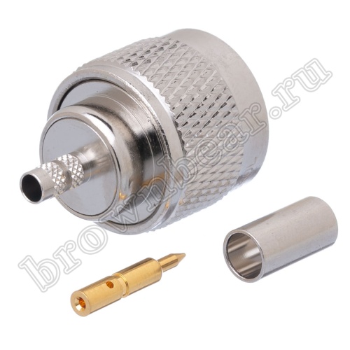 Разъем N Amphenol, штекер на кабель RG-58, обжимной 082-5375-RFX фото 2