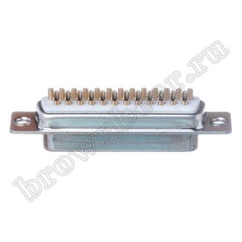 Разъем D-SUB 25 контактов, гнездо на кабель, пайка DB-25F фото 5