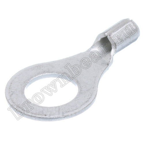 Клемма кольцевая обжимная тип "O" 6.4 мм, на провод 0.25 - 1.5 мм², неизолированная, кратно 100шт. TR-1.25-6