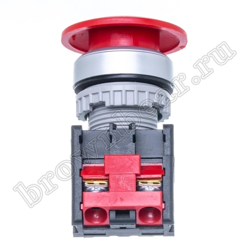 Кнопка управления грибок, без фиксации, d 38 мм, НЗ, красная TN2BMR-1B фото 3