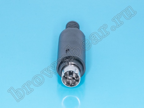 Вилка mini DIN 7 контактов на кабель MDN-7M фото 3