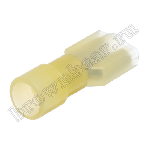 Клемма плоская обжимная 6.3мм, гнездо на провод 4.0 - 6.0 мм², полностью изолированная, под контакт 0.8 мм, кратно 100шт,  РПИ-М TAI-5.5I8 фото 4