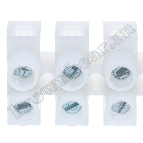 Клеммник ЗВИ зажим винтовой изолированный, 12 пар, 0.75 - 2.5 мм² TLB-100W-12P фото 3