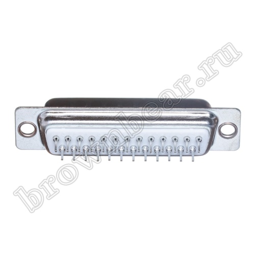 Разъем D-SUB  25 контактов, вилка на плату, вертикальный DBB-25M фото 4