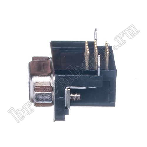 Разъем D-SUB 15 контактов высокой плотности, гнездо на плату,  прямой угол DHR-15F фото 7