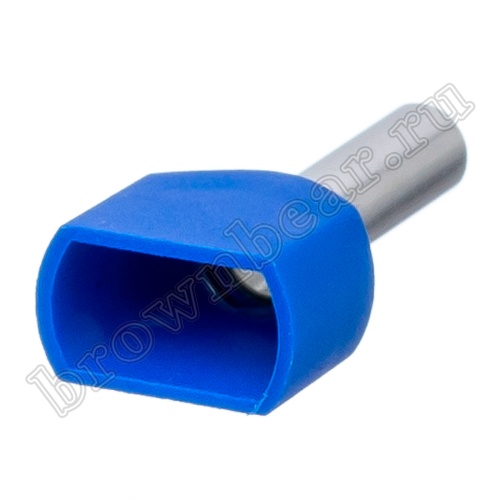 Кабельный наконечник штыревой втулочный изолированный НШВИ2 10 мм, под опрессовку на провод 2.5 мм², упаковка 100шт. TIC2-2.5-10 фото 5