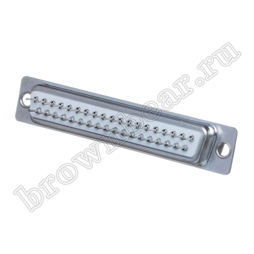 Разъем D-SUB  37 контактов, вилка на плату, вертикальный DBB-37M фото 2