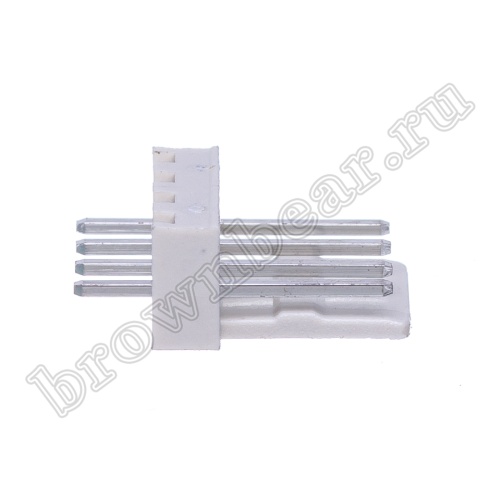 Разъем питания 4 контакта, вилка на плату, шаг 2.54 мм WF-4 фото 3