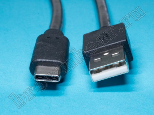 Кабель USB2.0, тип А - тип C, вилка - вилка, 1 метр фото 4