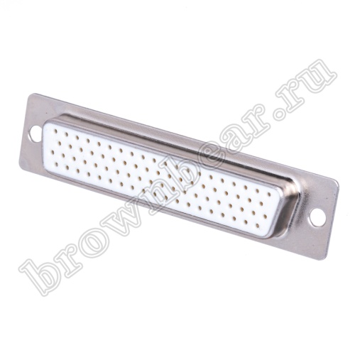 Разъем D-SUB  78 контактов высокой плотности, гнездо на кабель, пайка DHS-78F