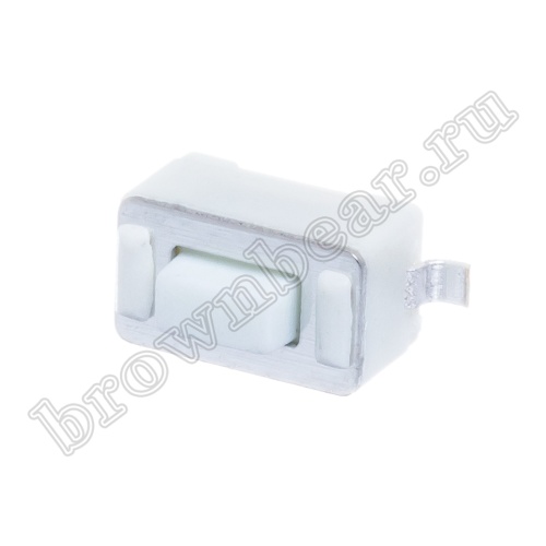 Кнопка тактовая SMD, 6x3.5 мм, h=4.3 мм, 2 контакта