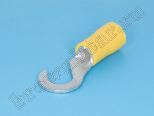 Клемма крюк тип "C" 6.4 мм на провод 4.0 - 6.0 мм², изолированная, кратно 100шт. TCI-5.5-6 фото 5