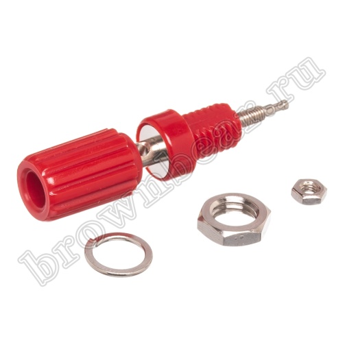 Клемма приборная для разъема Banana, тип 11 (гнездо), красная BP-11R фото 7