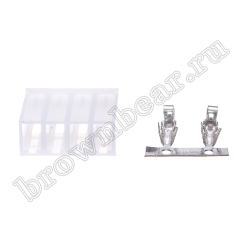 Разъем питания 4 контакта, гнездо на кабель, шаг 3.96 мм PHU-4 фото 4