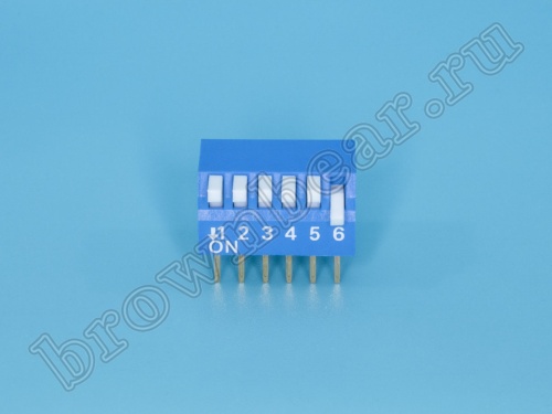Переключатель Dip-Switch 6 контактных групп, пиано  фото 2