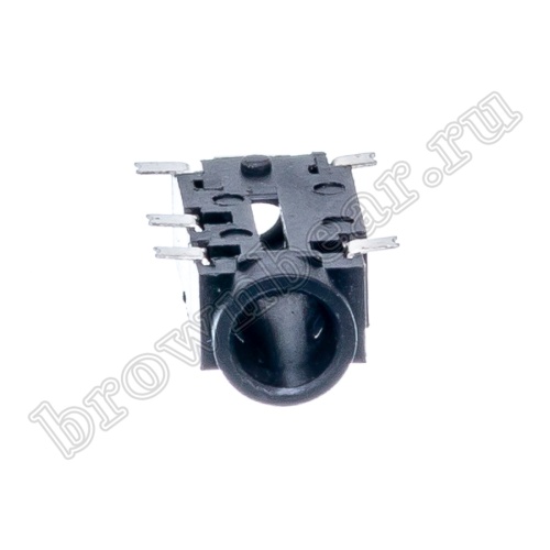 Разъём 3.5мм гнездо mini Jack на плату, поверхностный монтаж, стерео, 5 контактов, тип 2 AUB-36/2-2 фото 2