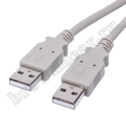 Кабель интерфейсный USB, type А - type А, вилка - вилка, 5 метров фото 2