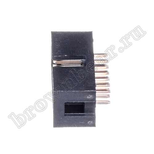 Разъем IDC 2х7 вилка на плату, шаг 2.54мм BH-14 фото 6