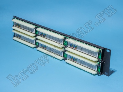 Патч-панель 48 портов RJ-45, кат. 5е  фото 3