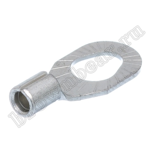 Клемма кольцевая обжимная тип "O" 3.7 - 5.3 мм на провод 1.5 - 2.5 мм², неизолированная, кратно 100шт. TR-2-3/5 фото 2