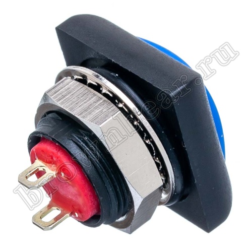 Кнопка влагозащищенная IP67 без фиксации, квадратная на блок, НР, синяя PSW-8-Bl фото 3