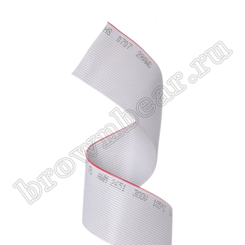 Кабель плоский, шлейф 30 проводников, шаг 1.27 мм