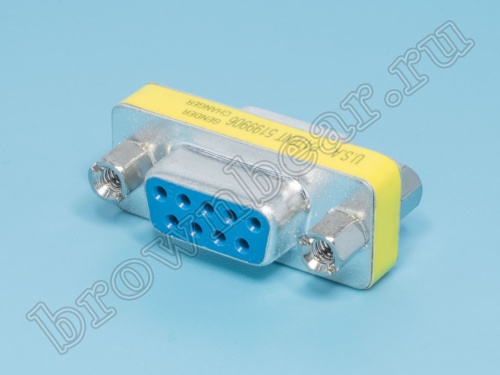 Переходник мини D-SUB 9 гнездо - D-SUB 9 гнездо GCM-9FF фото 3
