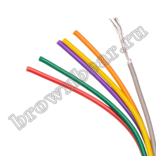 Кабель сигнальный коммуникационный 18 проводов, 28AWG, бухта 50м, неэкранированный, серый - фото 4