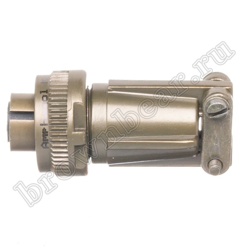 Разъём Amphenol серии MS, 2 контакта, розетка на кабель, тип 12S, резьбовой MS3106E-12S-3S фото 6
