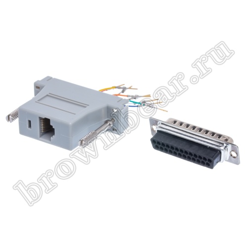 Переходник D-SUB 25 вилка - RJ45 гнездо GC-25MT8 фото 3