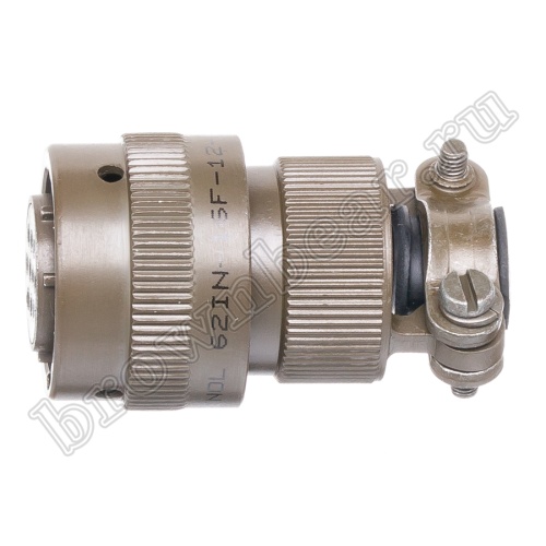 Разъём Amphenol серии 62IN, 10 контактов, розетка на кабель, тип 12, байонетный 62IN-16F-12-10S фото 7