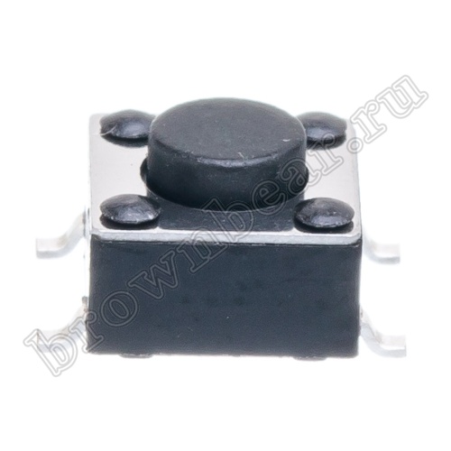 Кнопка тактовая SMD, 6х6 мм, h=4.3 мм, 4 контакта SWT-34-43 фото 7