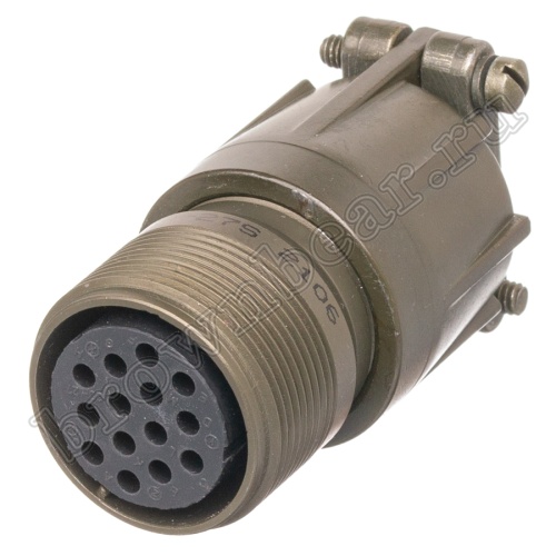 Разъём Amphenol серии MS 14 контактов, розетка на кабель, тип 20, наружная резьба MS3101E-20-27S