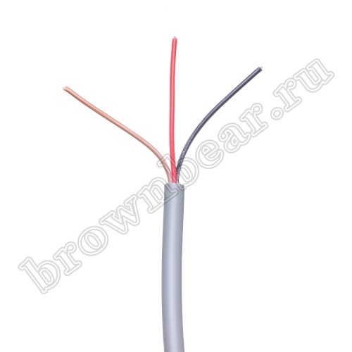Кабель сигнальный коммуникационный 3 провода, 28AWG, бухта 50м, неэкранированный, серый SIN YU
