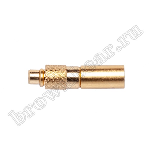 Разъем MMCX штекер на кабель RG-174,188,316, обжимной, Amphenol, MMCX1121A1-3GT30G-316U-50 MMCX-C174P фото 4