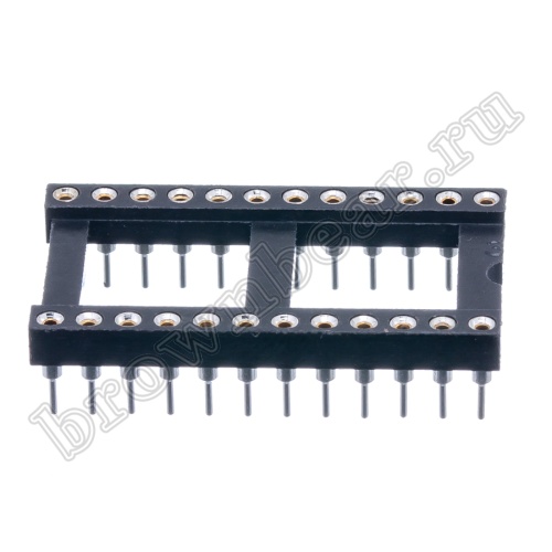 Панелька для микросхем DIP 14 цанговая фото 3