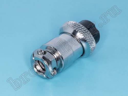 Разъем M16 гнездо на кабель 3 контакта, пайка M5900B AC-M16-3F фото 3