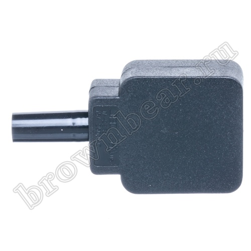 Разъем питания IEC C14 разборный, вилка на кабель, угловой, 10A фото 4