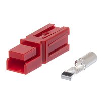 Разъем силовой "Андерсона" модульный для АКБ, 30 A, красный XBMC1S-2AG-R