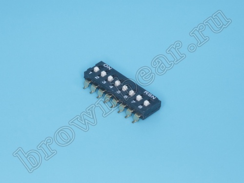 Переключатель Dip-Switch 8 контактных групп, планарный