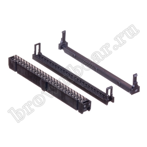 Разъем IDC 2х25 розетка на плоский кабель, шаг 2.54мм IDC-50 фото 6