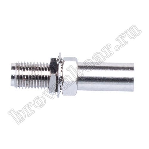 Разъем SMA гнездо на приборный блок RG-58, обжимной, крепление гайка SMA-BC58J2 фото 3