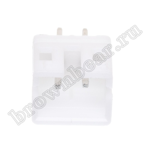 Разъем питания 2 контакта, вилка на плату, шаг 2мм, тип 2 MW-2M/2 фото 2