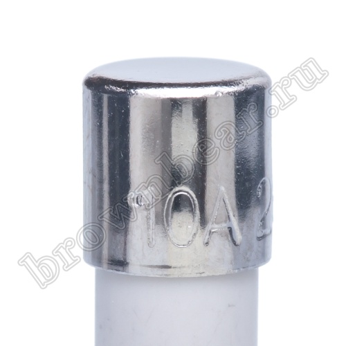 Предохранитель 5х20 мм, цилиндрический, керамический, быстрый, 10А/250В (GBM) фото 6